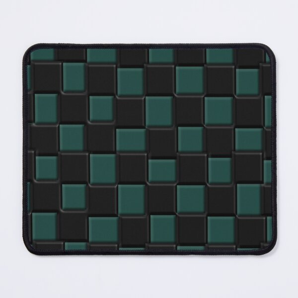Item preview, Black and green square pattern. designed and sold by TenderSoar.