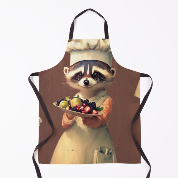 Item preview, A cute chef raccoon working in a kitchen designed and sold by Pelzi100.