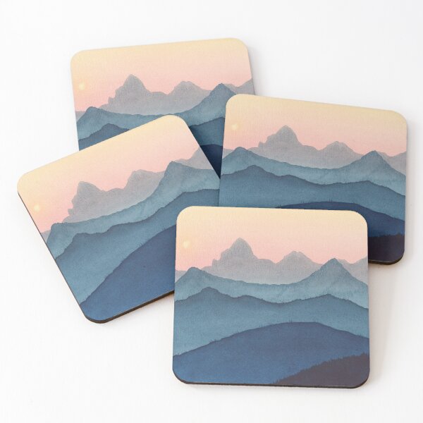 Item preview, Mountains in Sunset designed and sold by kikiartpalette.