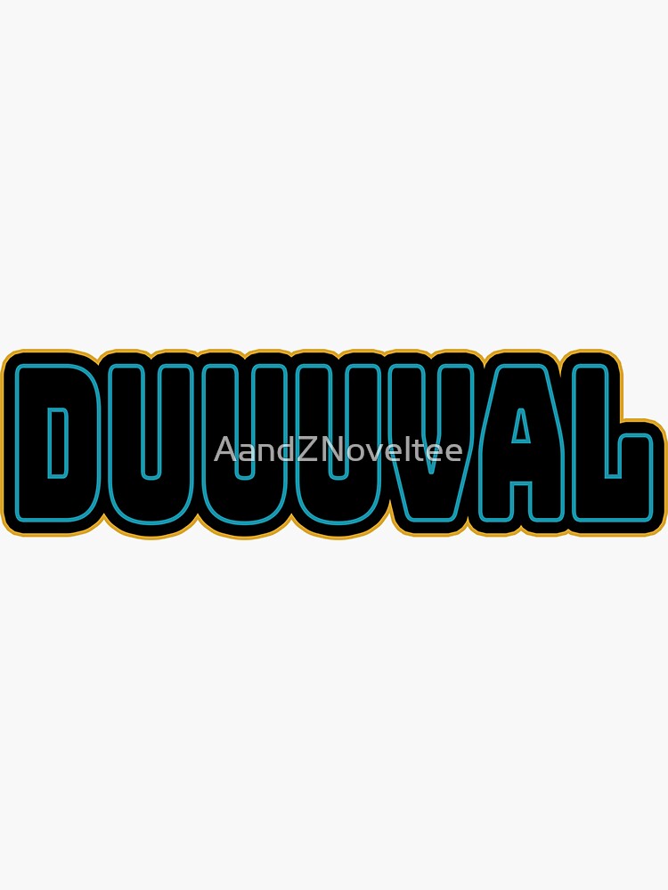 Duval Jacksonville Jaguars Duuuval Fan Car Tag Vanity License Plate