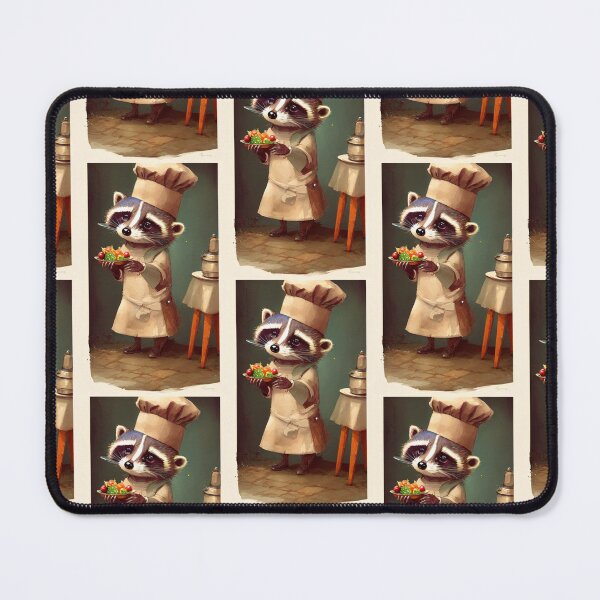 Item preview, A cute chef raccoon working in a kitchen designed and sold by Pelzi100.