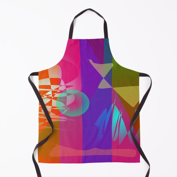 Aperçu de l'œuvre Composition géométrique lumineuse : gamme variée de motifs colorés et de lignes circulaires créée et vendue par masabo.