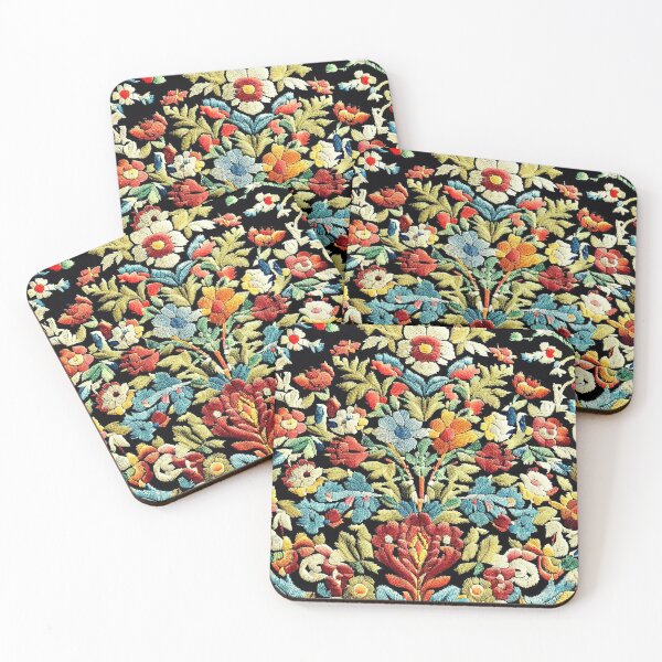 Item preview, Floral silk Folk Art  designed and sold by RachelRebel.