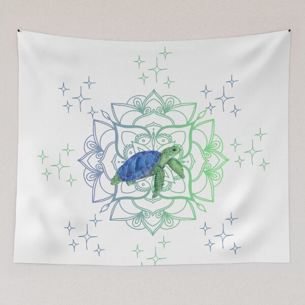 Item preview, Sea Turtle and Stars designed and sold by tomorrowsart.