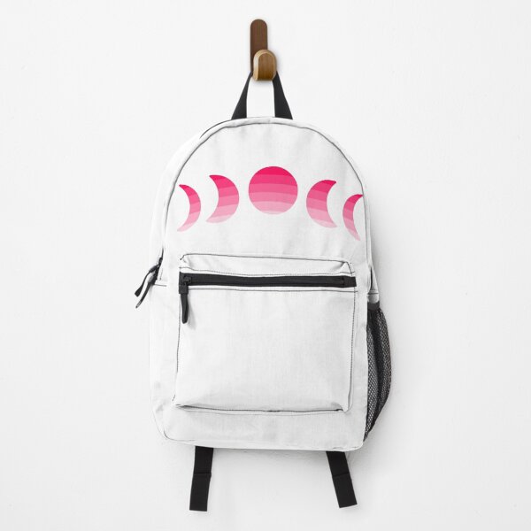 Item preview, Hot pink block gradient moon phases designed and sold by AmyJStickers.