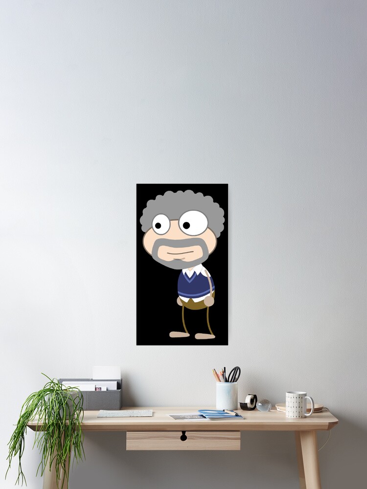 Bob Ross Poster By Amalioamaranto Redbubble