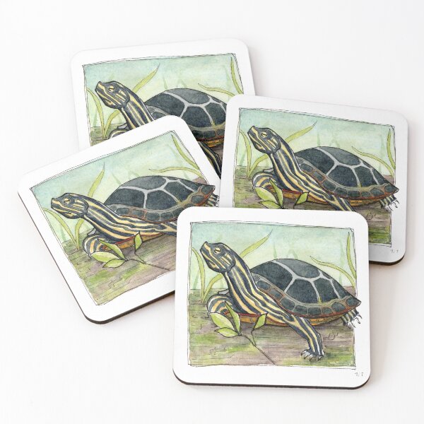 Item preview, Watercolor Turtle designed and sold by exploration-EC.