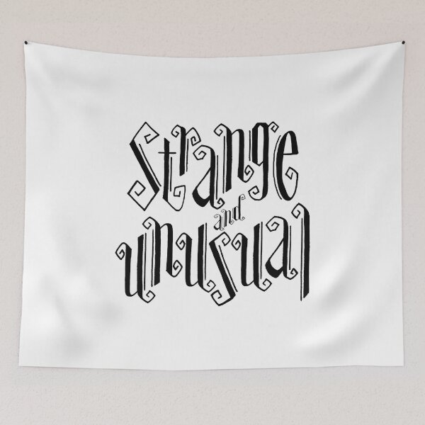 Item preview, Strange and Unusual Typography designed and sold by sandygrafik.