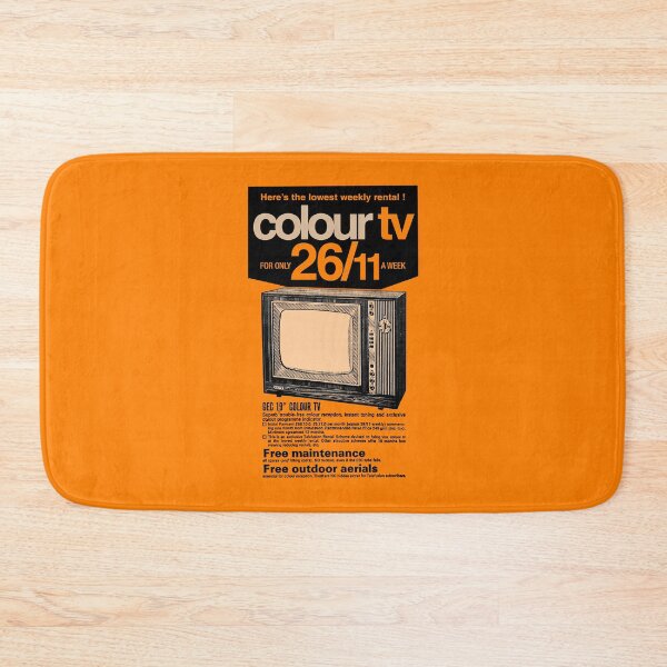 Item preview, COLOUR TV RENTAL - advert designed and sold by ThrowbackAds.