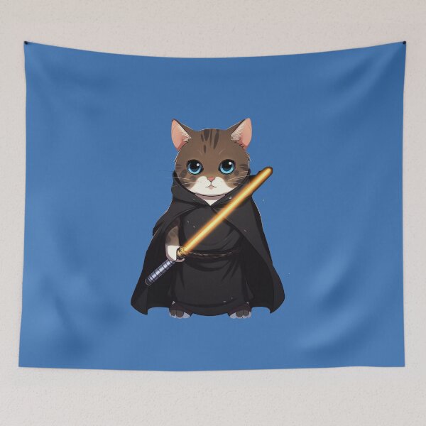 Item preview, Cat with Lightsaber designed and sold by Cybronauts.