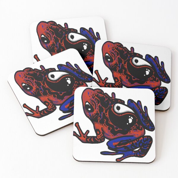 Item preview, Frog (red) designed and sold by Chia Wild Art.
