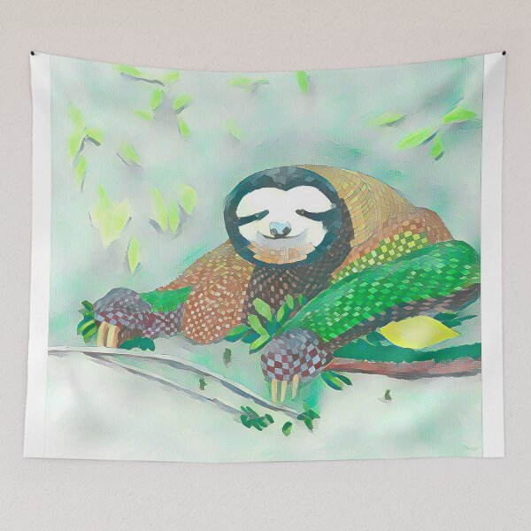 Item preview, Abstract Jungle Sloth v2 designed and sold by Douglas Walker.