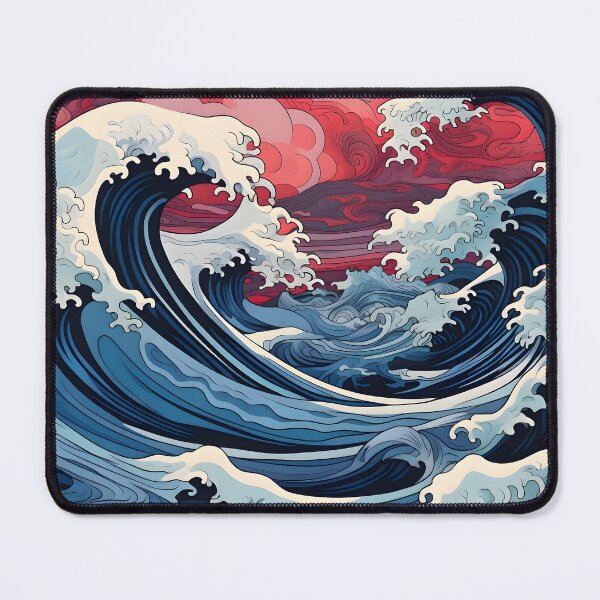 Item preview, Red/Blue Traditional Finger Waves designed and sold by dcrc.
