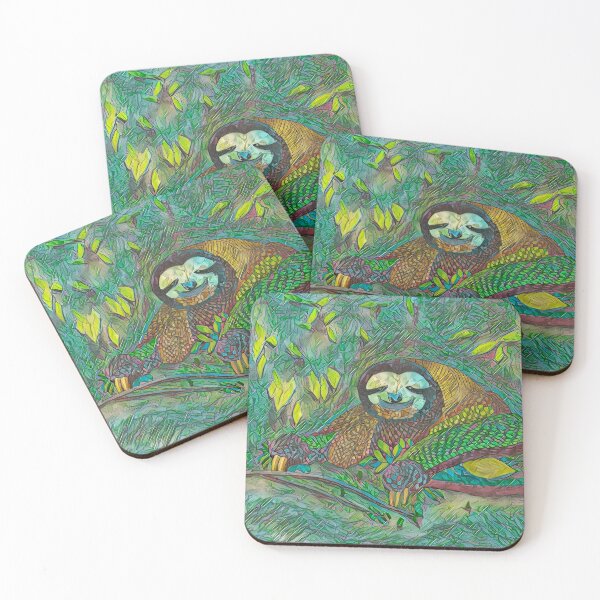 Item preview,  Abstract Jungle Sloth v3 designed and sold by Douglas Walker.