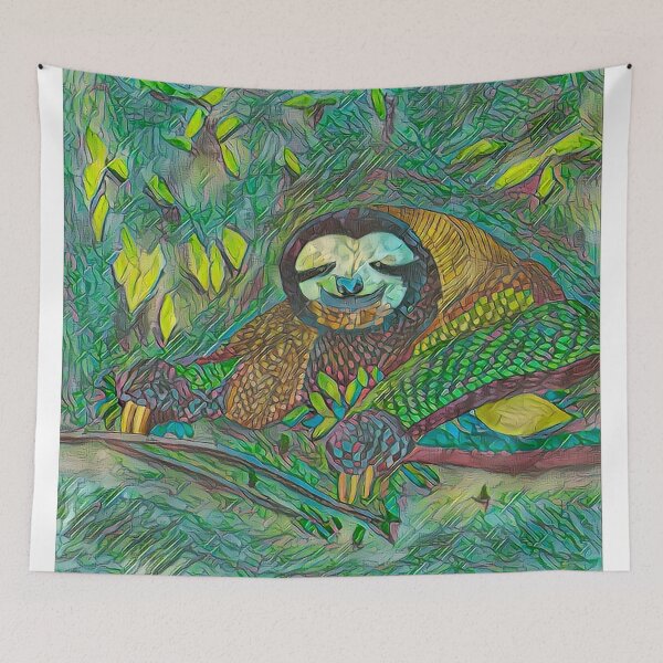 Item preview,  Abstract Jungle Sloth v3 designed and sold by Douglas Walker.