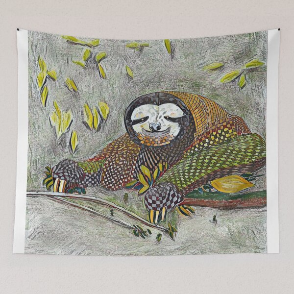 Item preview,  Abstract Jungle Sloth v4 designed and sold by Douglas Walker.