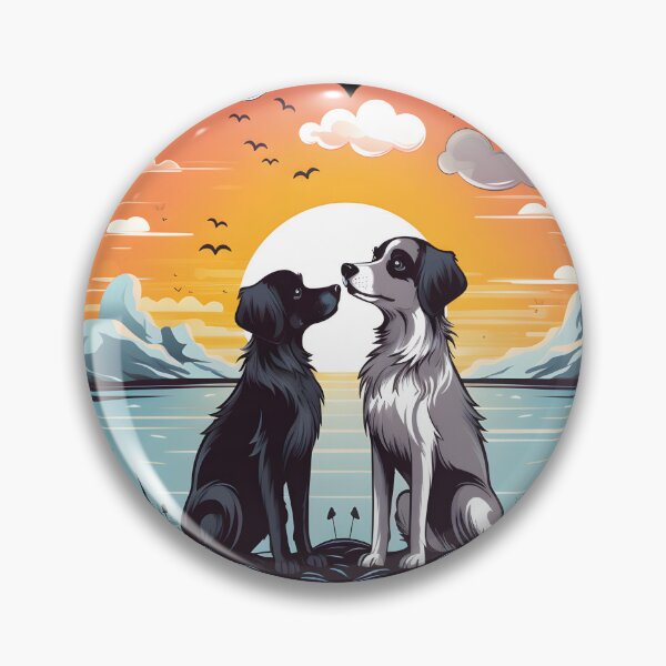 Item preview, Friendship Never Dies, Dogs Lover, Dogs in heart frame. designed and sold by im9creative.