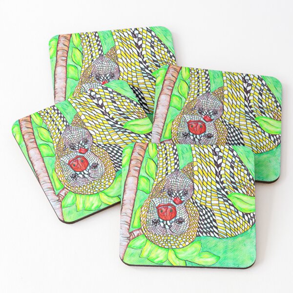 Item preview, Abstract Jungle Mother Sloth with Baby v1 designed and sold by Douglas Walker.