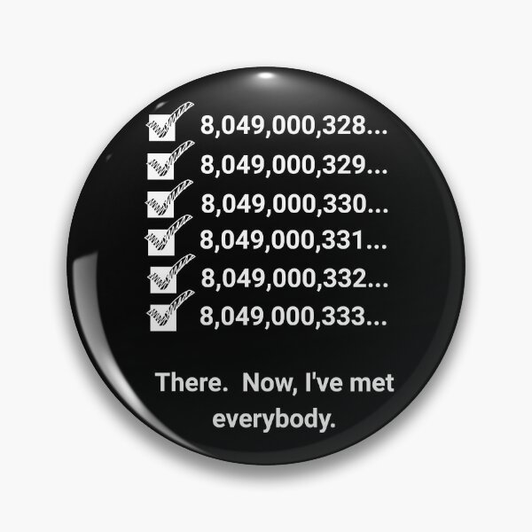 Item preview, There! Now I Have Met Everybody! designed and sold by 5PointsDigital.