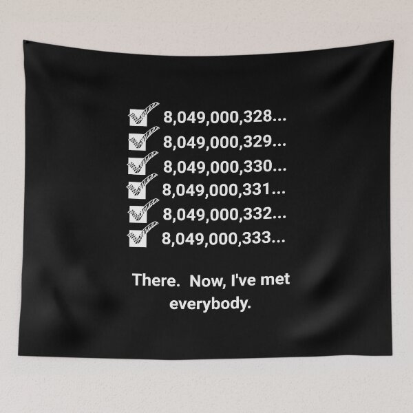 Item preview, There! Now I Have Met Everybody! designed and sold by 5PointsDigital.