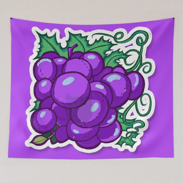 Item preview, Digital painting of a creative grape designed and sold by Corben-Z.