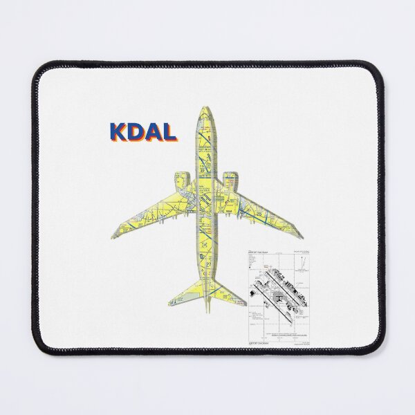 Item preview, B737 KDAL (Dallas Love Field Airport) VFR and Taxi Chart designed and sold by B747-Stickers.