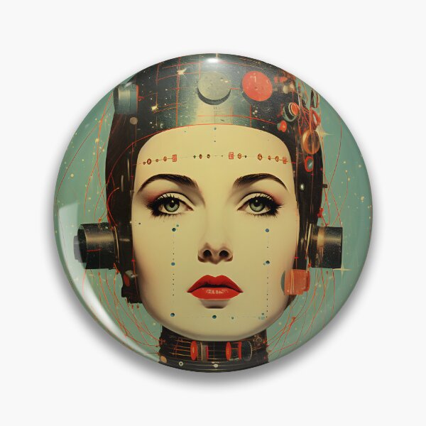 Item preview, Robot Girl Vintage Style designed and sold by Je-we.