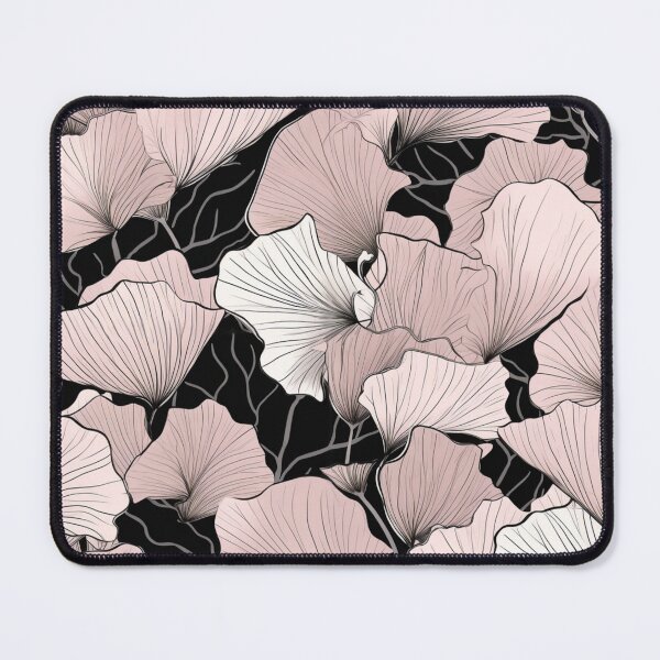 Item preview, monochrome pale pink leaves designed and sold by AvotArt.