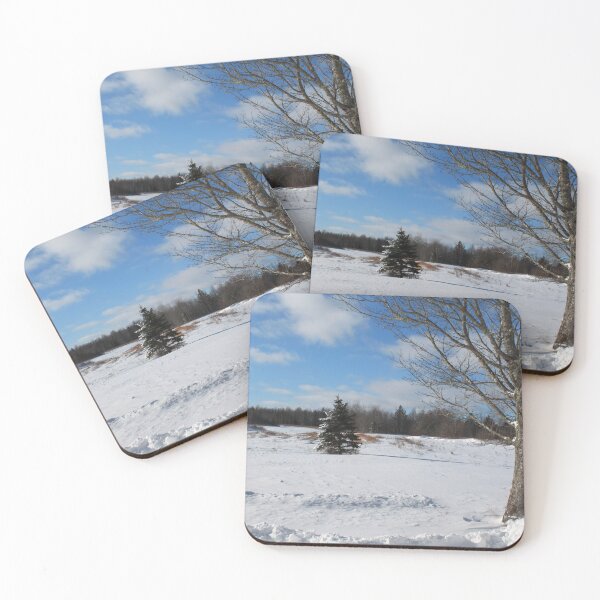 Item preview, Winter snowy country farmland  landscape phptpgraphy designed and sold by naturematters.