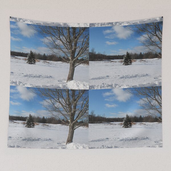 Item preview, Winter snowy country farmland  landscape phptpgraphy designed and sold by naturematters.
