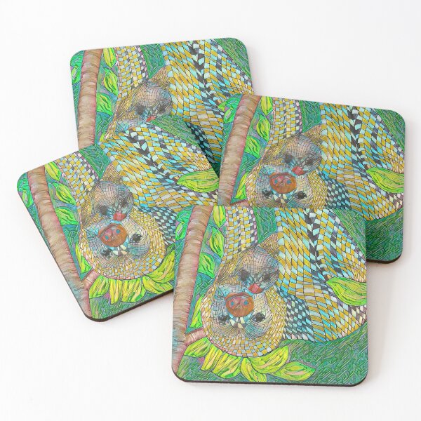 Item preview, Abstract Jungle Mother Sloth with Baby v4 designed and sold by Douglas Walker.