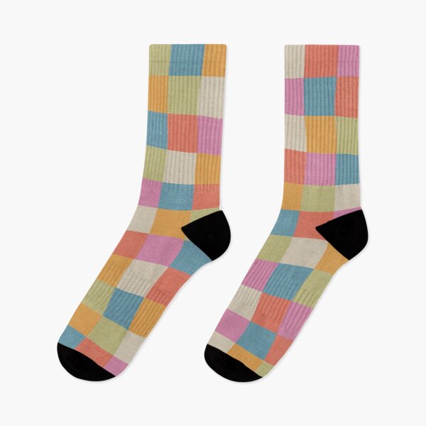 Item preview, Checkered Pattern Blue Green Red Orange Pink designed and sold by FAROSSTUDIO.