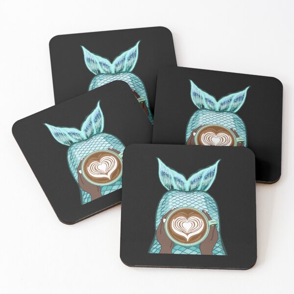 Item preview, African Mermaid Mocha (Black) designed and sold by octopuscafe.