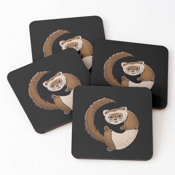 Item preview, Cute Chocolate Ferret Illustration designed and sold by SubtleSplit.