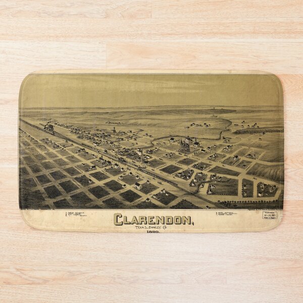 Item preview, Clarendon, Texas (1890) designed and sold by allhistory.