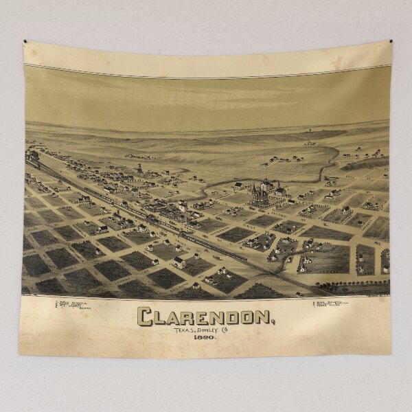 Item preview, Clarendon, Texas (1890) designed and sold by allhistory.
