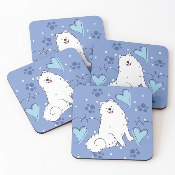 Item preview, Cute Samoyed Dog with Heart designed and sold by Lulupainting.