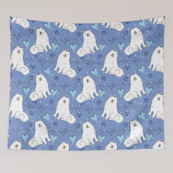Item preview, Cute Samoyed Dog with Heart designed and sold by Lulupainting.