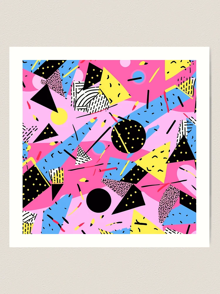 80s and 90s Nostalgia Pop Pattern