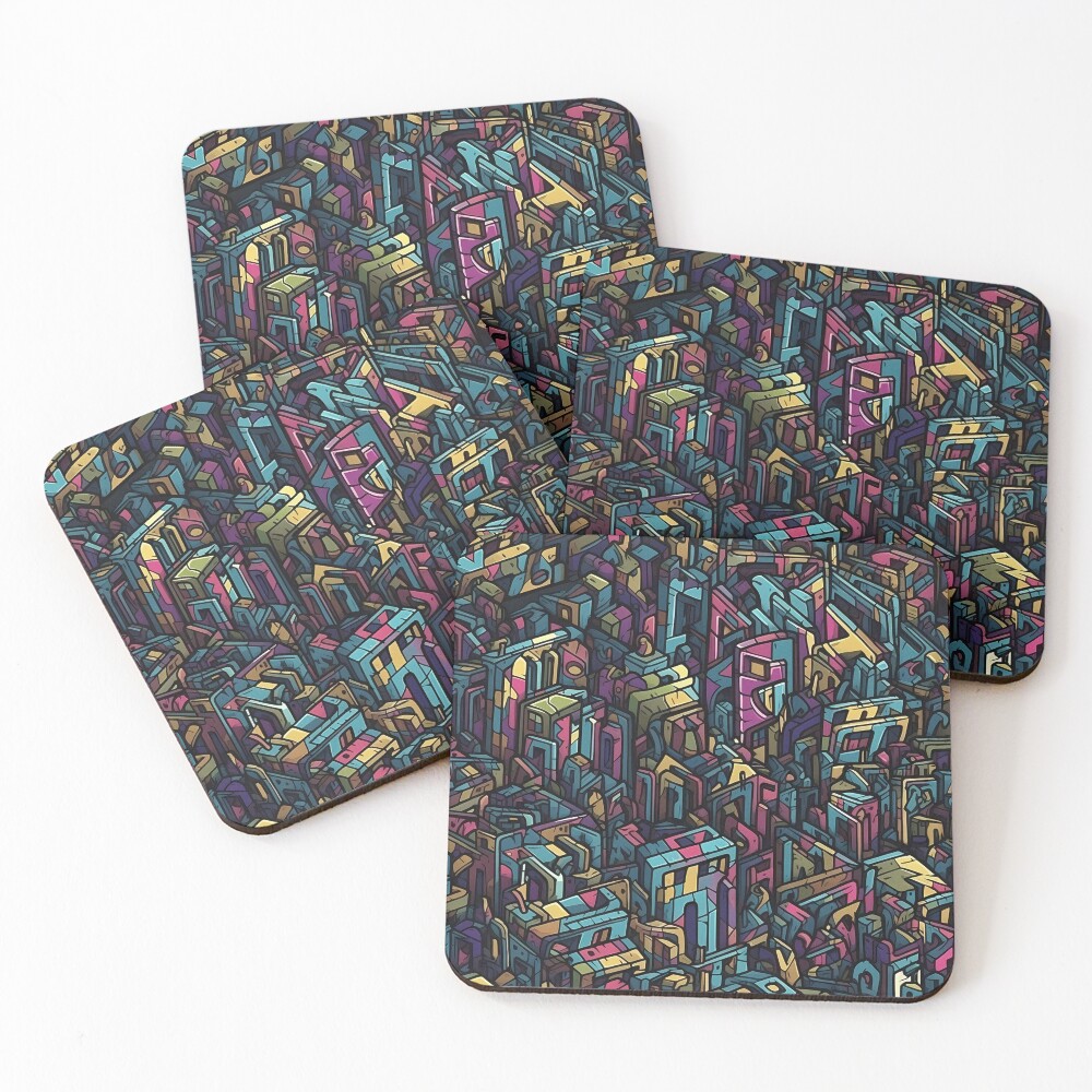 Item preview, Coasters (Set of 4) designed and sold by CryptoTBrand.