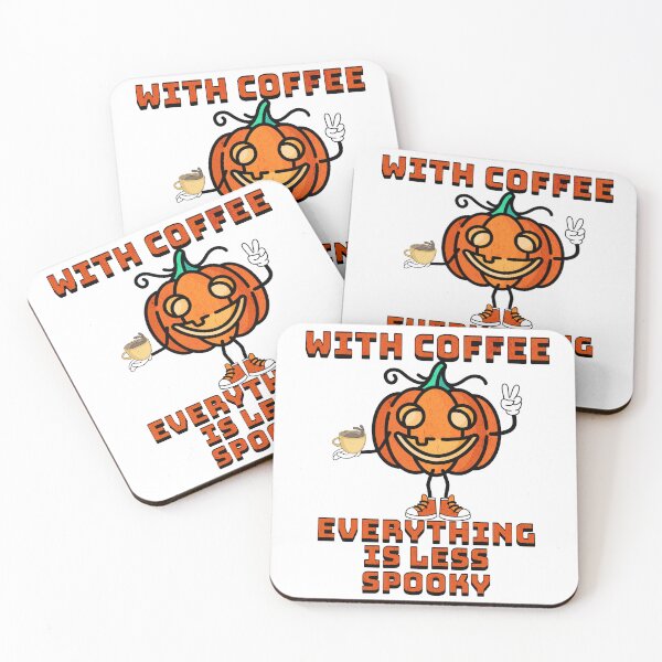 Item preview, With Coffee Everything Is Less Spooky designed and sold by ThiagoSDantas.