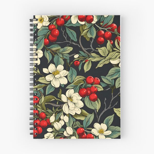 Item preview, An illustration of an Apple Tree in September in all its glory, with detailed depiction of ripe apples in vibrant colors contrasted to all white flowers, dark green leaves to yellowish green leaves designed and sold by ignasirus.