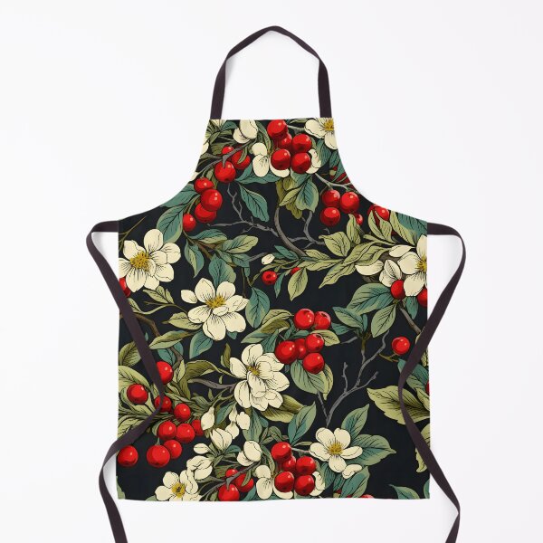 Item preview, An illustration of an Apple Tree in September in all its glory, with detailed depiction of ripe apples in vibrant colors contrasted to all white flowers, dark green leaves to yellowish green leaves designed and sold by ignasirus.