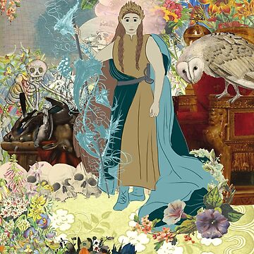 Artwork thumbnail, The Empress on Her Throne Digital Collage by astroauroran