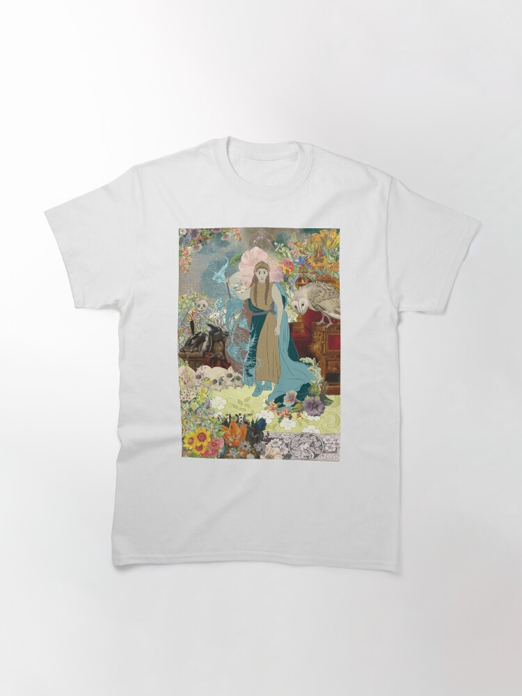 Thumbnail 3 of 7, Classic T-Shirt, The Empress on Her Throne Digital Collage designed and sold by astroauroran.