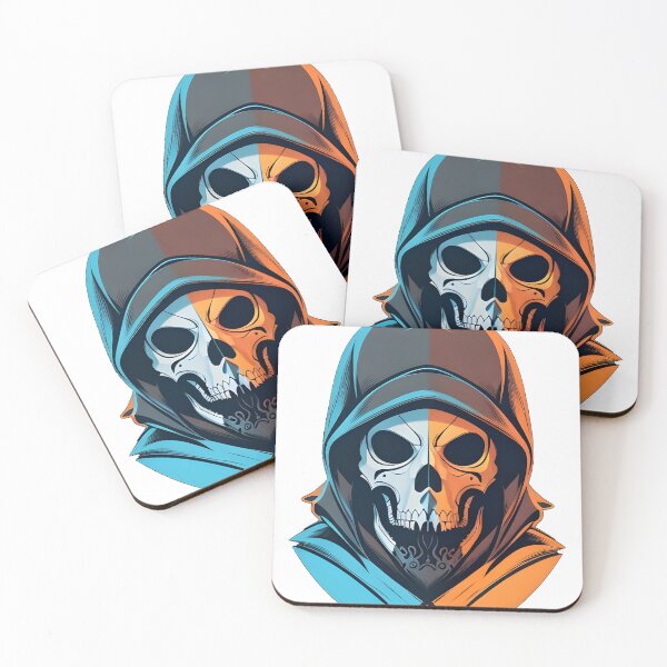 Item preview, Skeleton skull with hood designed and sold by BearsAndSkulls.