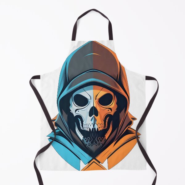 Item preview, Skeleton skull with hood designed and sold by BearsAndSkulls.
