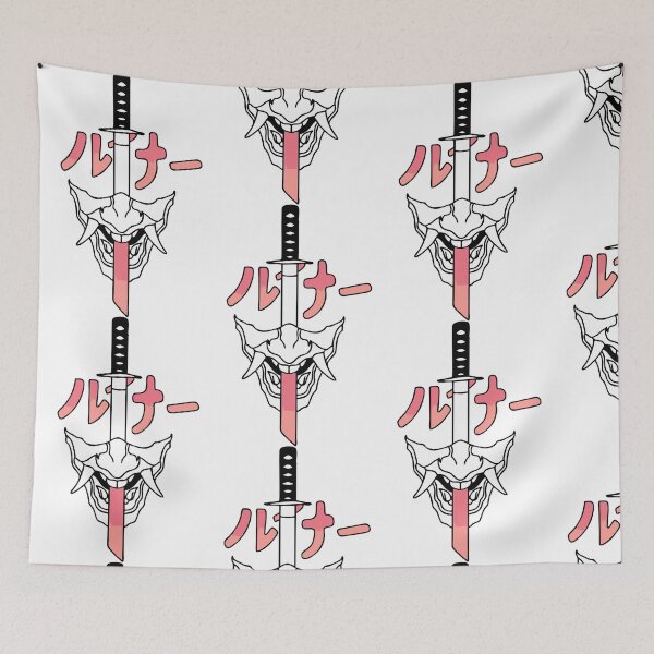 Item preview, Oni mask katana pink designed and sold by Tessko.