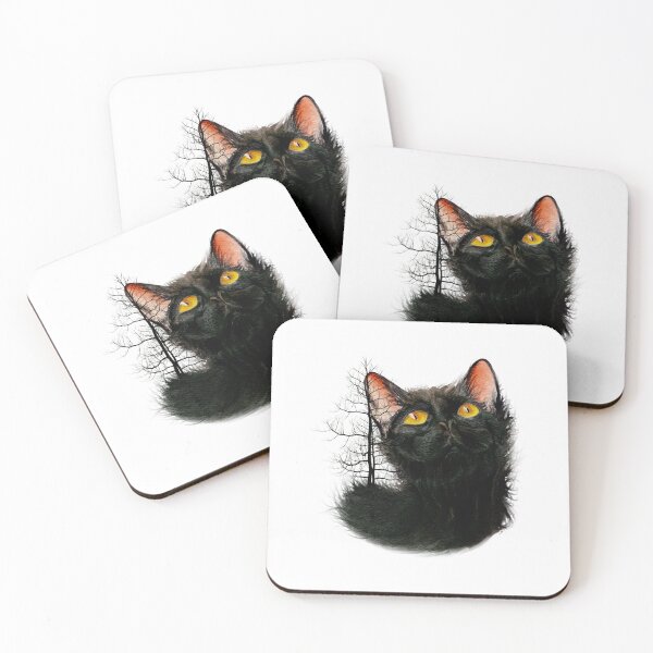 Item preview, Black dark Cat nature cat chat kitten pet meow fur claw feline kittens black love kitty designed and sold by Redkaone.