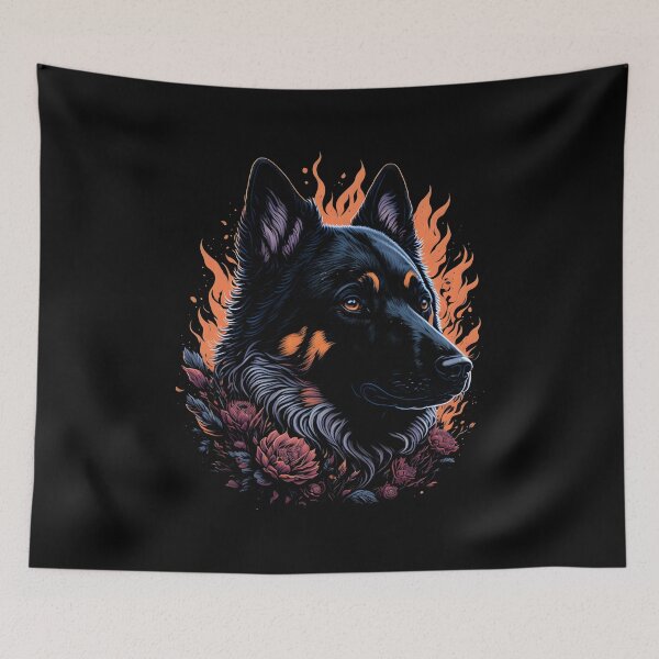 Item preview, Belgian Shepherd Dog Portrait designed and sold by SoccaTamam.